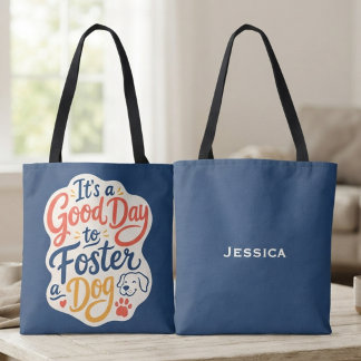 Bolsa Tote Voluntário de Cuidado Temporário de Cachorro Resga
