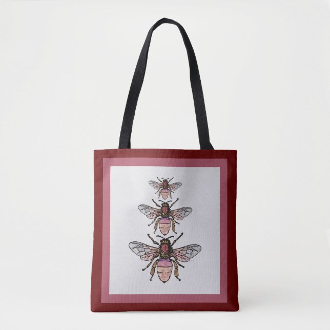 Bolsa Tote Voo das abelhas-relhas (Frente)