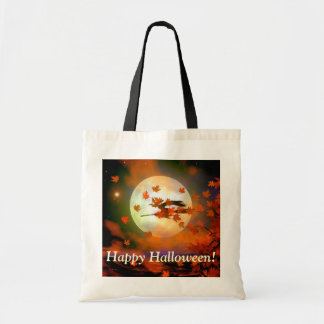 Bolsa Tote Voo de Bruxa de Halloween