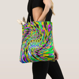 Bolsa Tote Vórtex psicodélico
