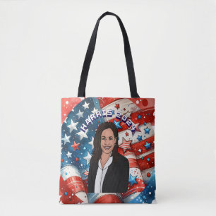 Bolsa Tote Votação para Kamala Harris 2024