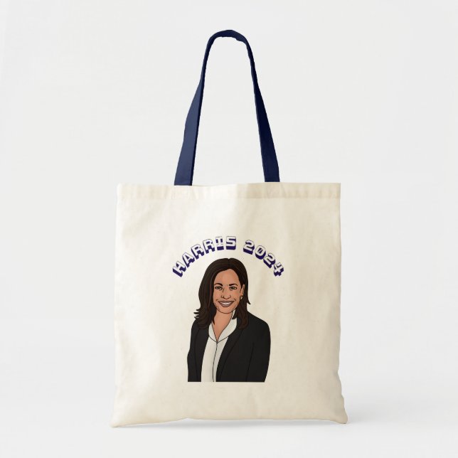 Bolsa Tote Votação para Kamala Harris 2024 (Frente)