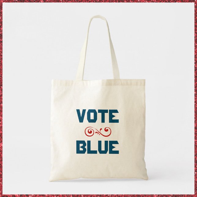 Bolsa Tote Vote Blue Tote Bag (Criador carregado)