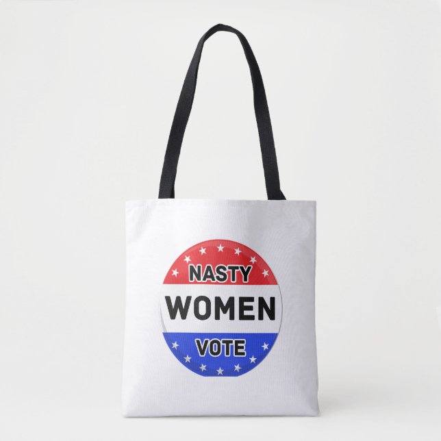 Bolsa Tote Voto das mulheres desagradáveis | Presente feminis (Frente)