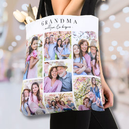 Bolsa Tote Vovó Colagem de Fotos