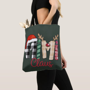 Bolsa Tote Vovó Natal da Mimi Claus Presente de Natal 