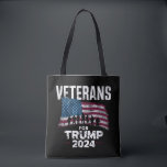 Bolsa Tote Vovô pai Veteranos Para Trump 2024 American Flag<br><div class="desc">Vovô pai Veteranos Para Trump 2024 American Flag</div>