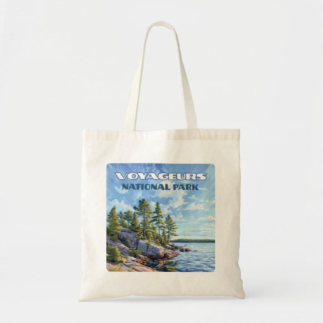 Bolsa Tote Voyageurs National Park Rainy Lake Minnesota (Frente)