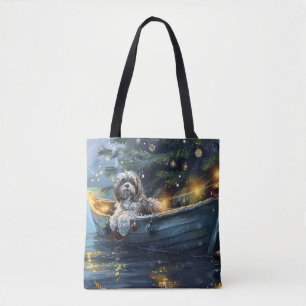 Bolsa Tote Voz Festiva do Natal no Havaí
