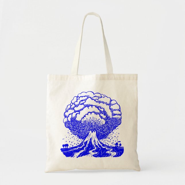 Bolsa Tote Vulcão - Azul (Frente)