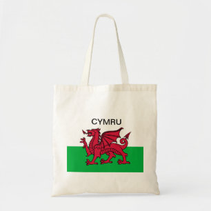 Bolsa Tote Wales Flag World Cup 2022 Red dragon Cymru