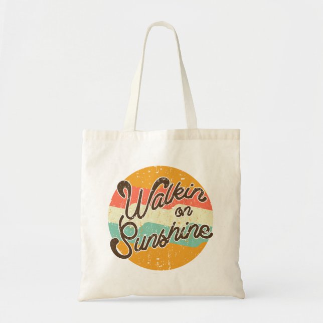 Bolsa Tote Walkin on Sunshine Retro (Frente)