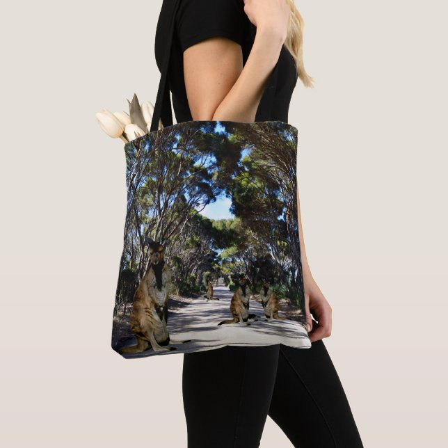 Bolsa Tote Wallabys Australianos Na Estrada, (Close Up)