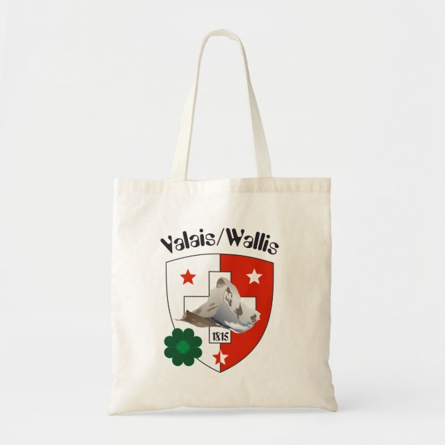 Bolsa Tote Wallis, Valais Suíça Suisse saco/ (Frente)