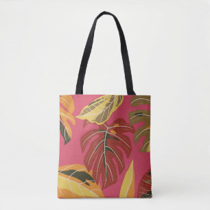 Bolsa Tote Wallpaper de ouro Art Deco Nature
