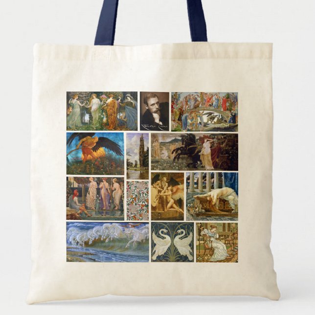 Bolsa Tote Walter Crane Art Nouveau Gallery Collage (Criador carregado)