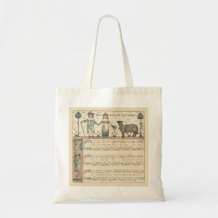 Bolsa Tote Walter Crane Baa Baa Ovelha Negra Rima Infantil