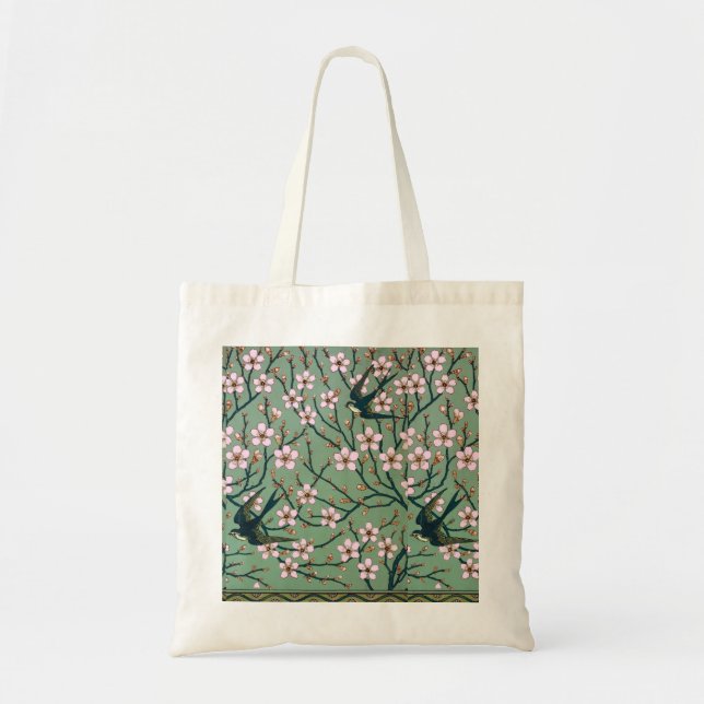 Bolsa Tote Walter Crane Swallows and Almonds (Frente)