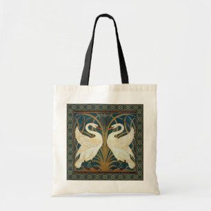 Bolsa Tote Walter Crane Swan, Rush E Iris Art Nouveau