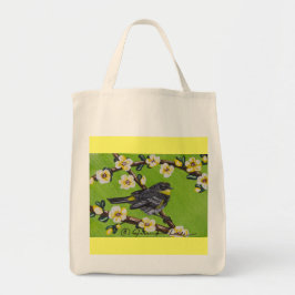 Bolsa Tote Warbler da Garganta Amarelo ~ Primavera
