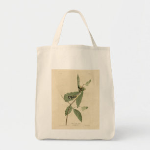 Bolsa Tote Warbler Negro e Amarelo, Aves da América de Audubo