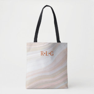 Bolsa Tote Warm Marble Geode