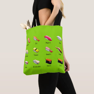 Bolsa Tote Wasabi sushi comida japonesa