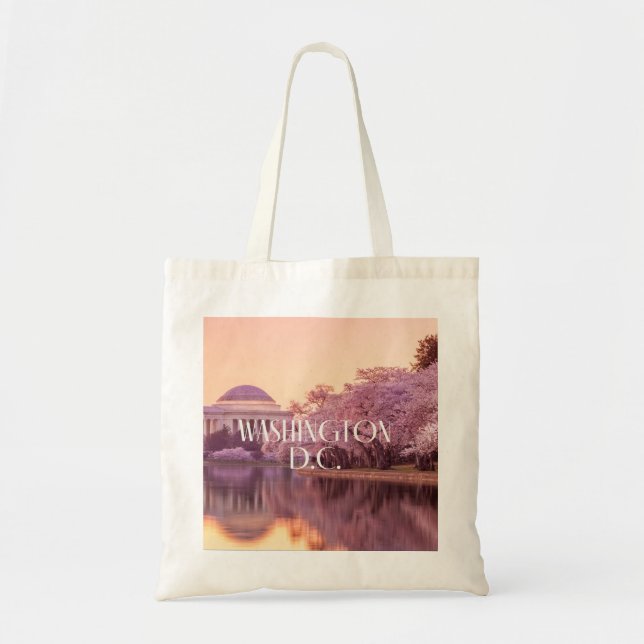 Bolsa Tote Washington D.C. Cherry Blossom Tote Bag (Frente)