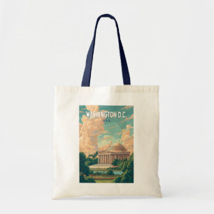 Bolsa Tote Washington DC Memorial Thomas Jefferson Viagem Art
