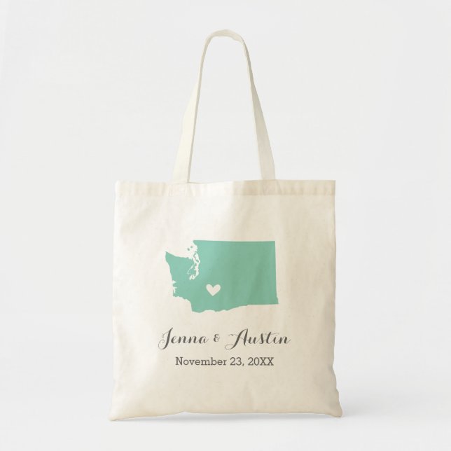 Bolsa Tote Washington Wedding Welcome (Frente)