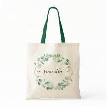 Watercolor Eucalyptus Greenery Personalizado