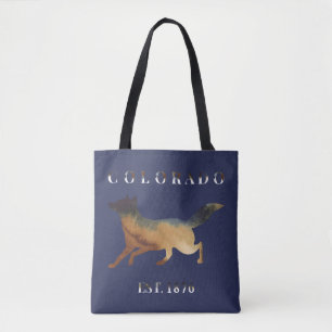 Bolsa Tote Watercolor Fox Colorado 1876