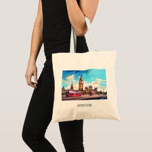 Bolsa Tote Watercolor London