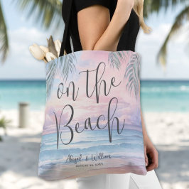 Bolsa Tote Watercolor On The Beach Wedding