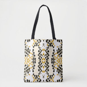 Bolsa Tote Watercolor Snakeskin: Grunge - Padrão Exótico