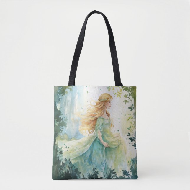 Bolsa Tote Watercolour Forest Princess (Frente)