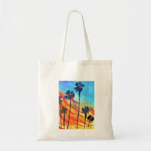 Bolsa Tote Wattle Mimosa yellow flower art Austrália