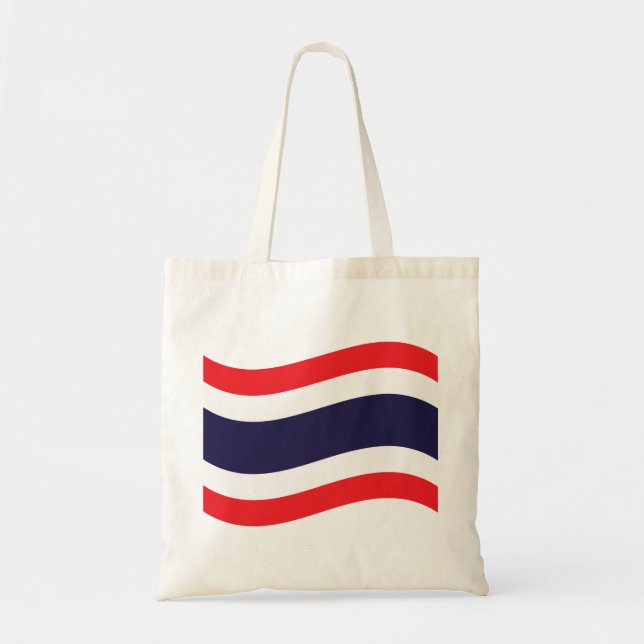 Bolsa Tote Wave de Bandeira Tailandesa (Frente)