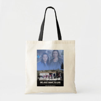 Bolsa Tote We just want to live - Tygkasse