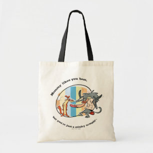 Bolsa Tote Weasel & Baboon "A Mamãe gosta mais de você"