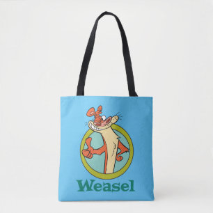 Bolsa Tote Weasel Thumbs Up Character Graphic