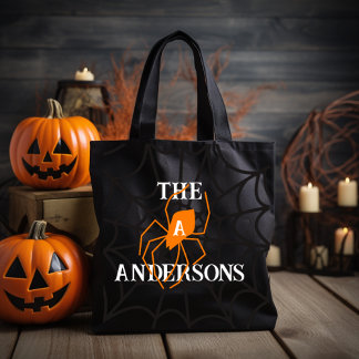 Bolsa Tote Web Spider Personalizada com Nome da Família