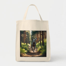 Bolsa Tote Weimaraner Elegant Grocery Tote Bag