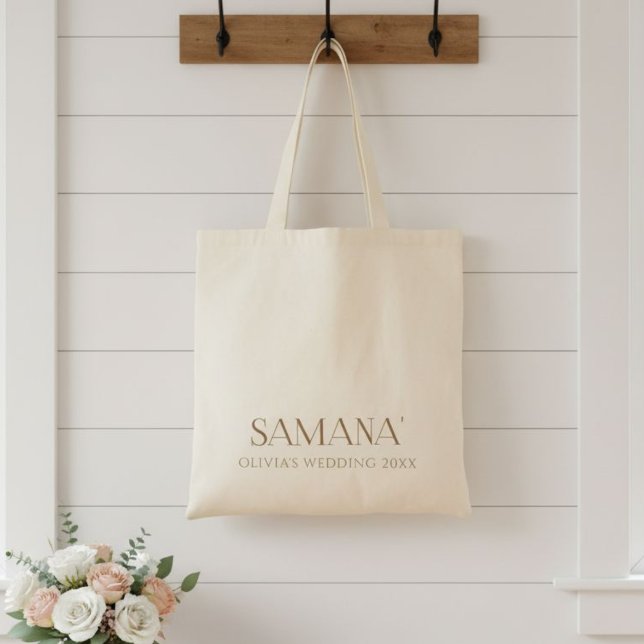Bolsa Tote Welcome Tote Bag - Destination Wedding Welcome  (Criador carregado)