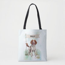 Welsh Springer Spaniel Aquarela Cachorro Personali