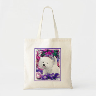 Bolsa Tote West Highland White Terrier pintando arte canina