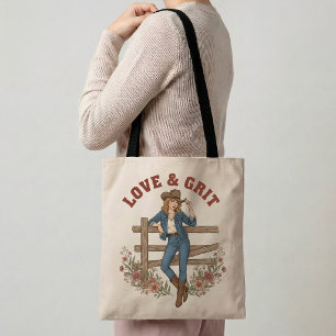 Bolsa Tote Western Amor & Garra Presente de Cowgir