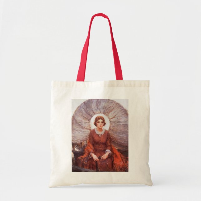 Bolsa Tote Western antigo, Madonna da Pradaria de Koerner (Frente)