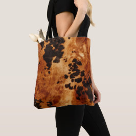 Bolsa Tote Western Brown Cowhide