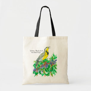Bolsa Tote Western Meadowlark State Bird do Oregon